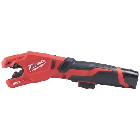 I lager M12 PCSS-202C Milwaukee Rörkap med 2,0 Ah batteri, väska och laddare